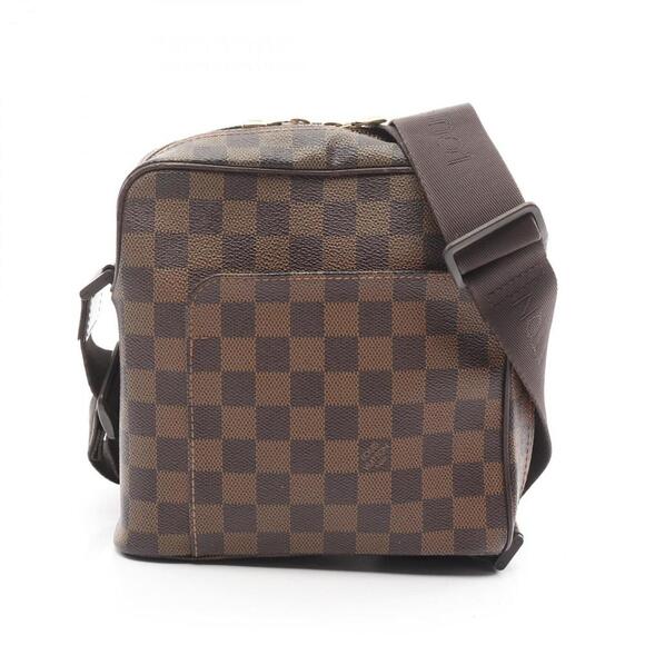 LOUIS VUITTON Brown Damier Leather Shoulder Bag - Picture 1 of 11
